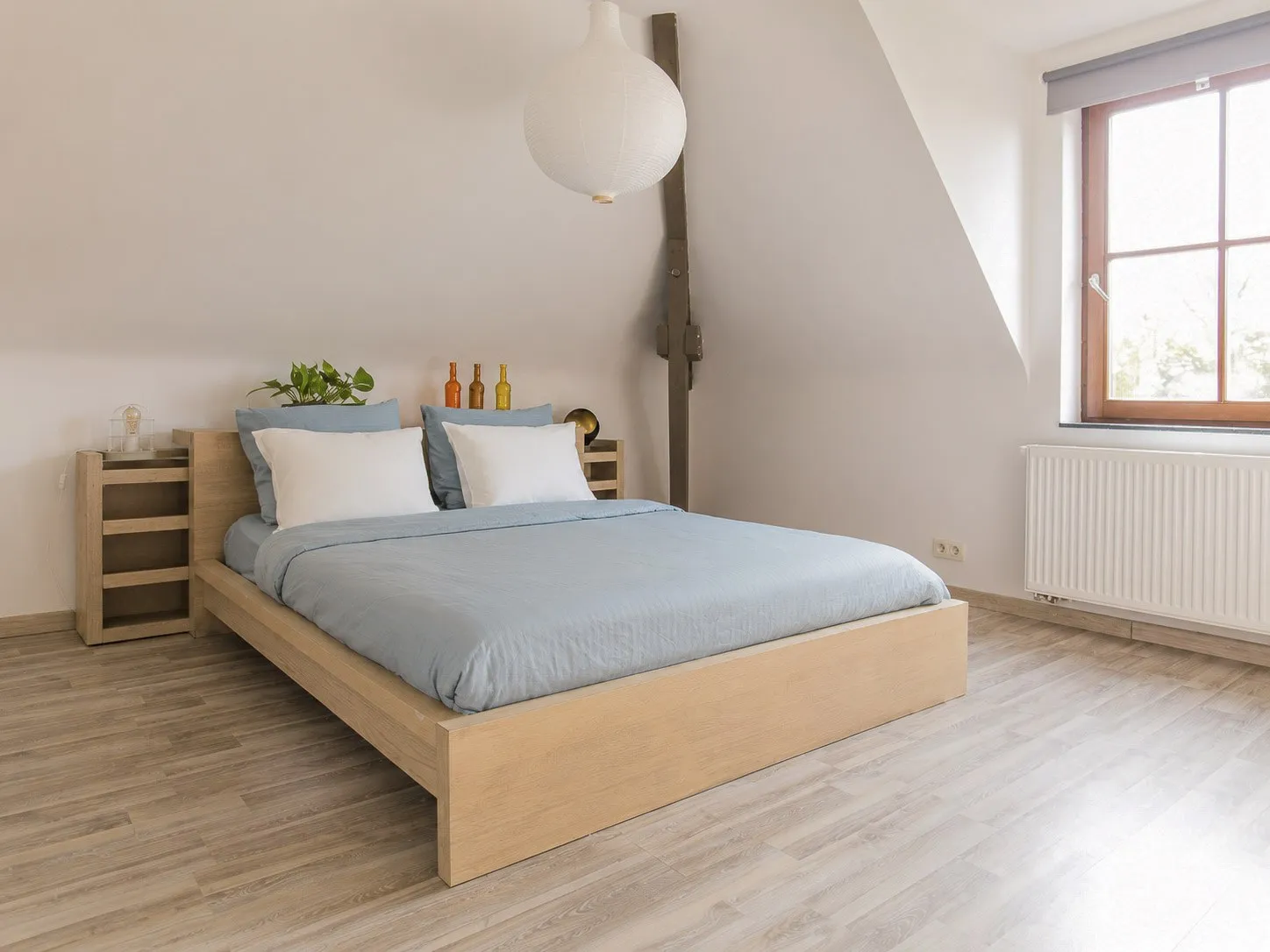 Chambre aux tons bleus
